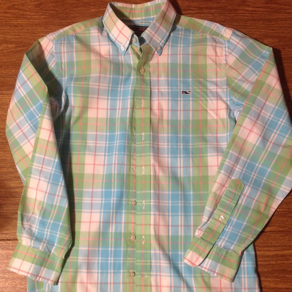 Vineyard Vines Men’s Slim Fit M Whale Shirt MED